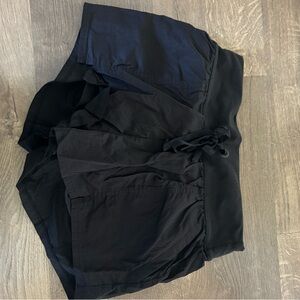 Black Drawstring Shorts by Offline